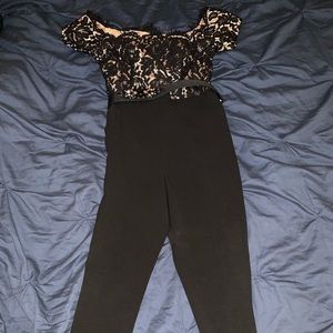 Black & Nude Jumpsuit